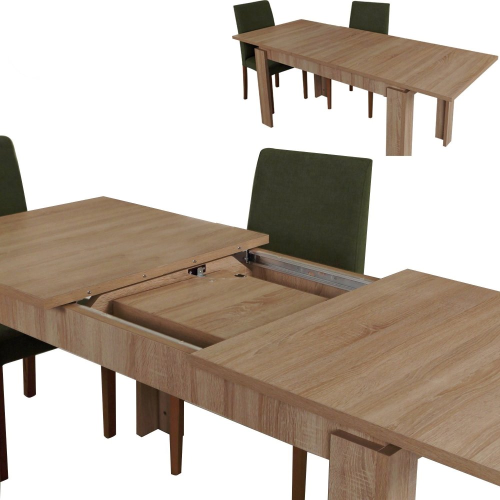 Extendable Dining Table Huqqa - Light Oak (obrázek 4)