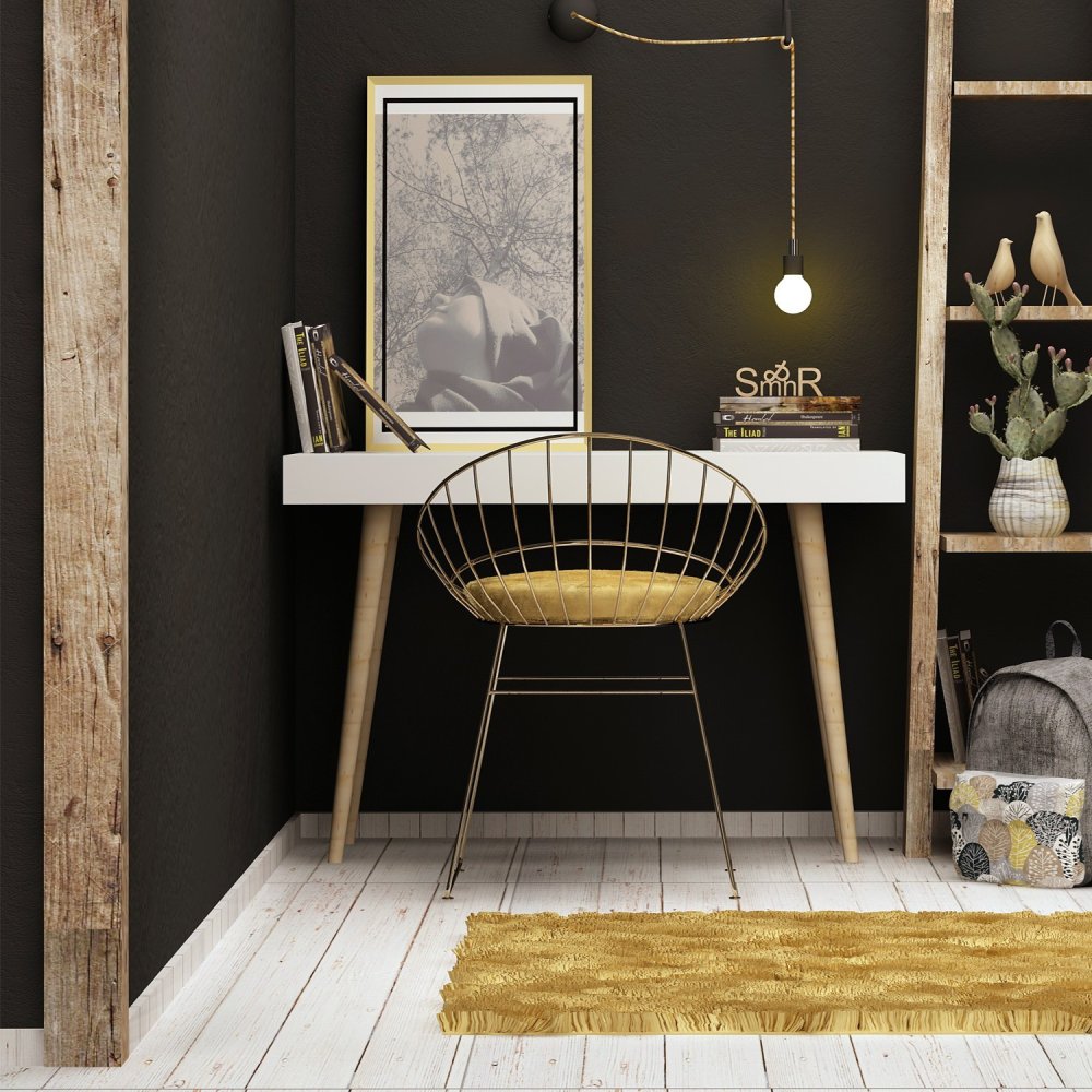 Písací stôl Veronika - White