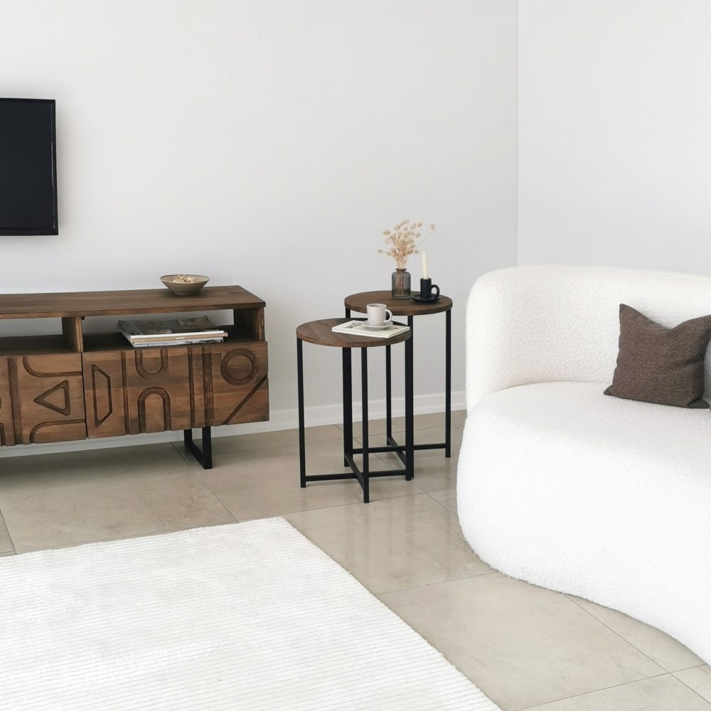 Konferenční stolek Neta Set - Walnut (obrázek 6)