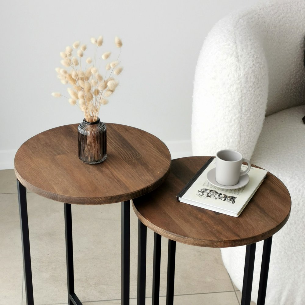 Konferenční stolek Neta Set - Walnut (obrázek 7)
