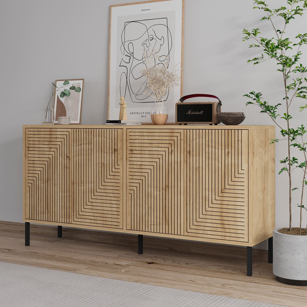 Konzolový stolík Evolet - Sapphire Oak