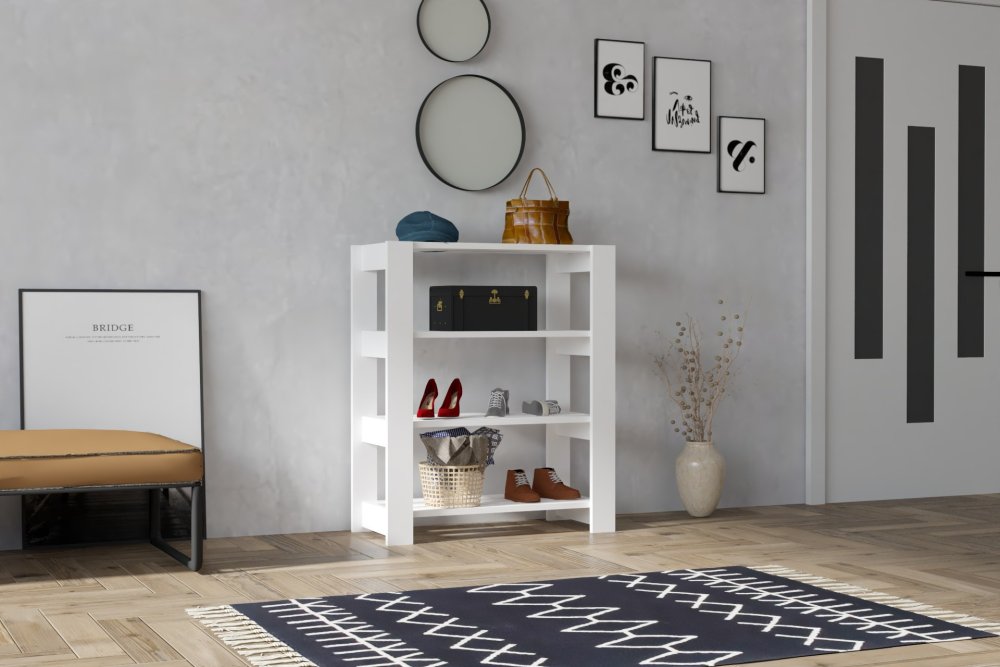 Skrinka na topánky / Botník Duplo - White