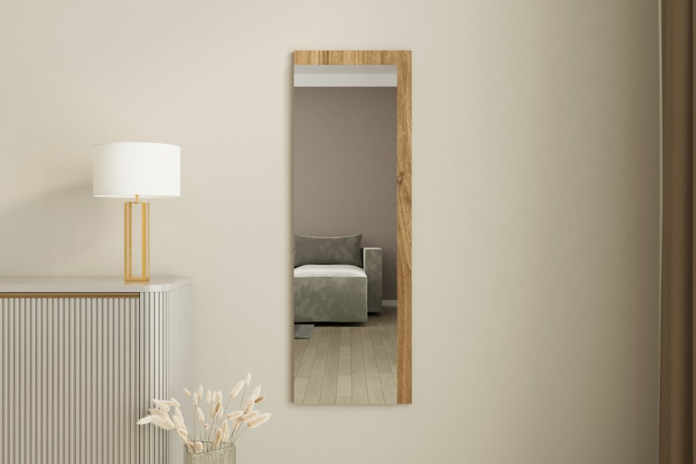 Zrcadlo Lariya - White, Walnut (obrázek 4)