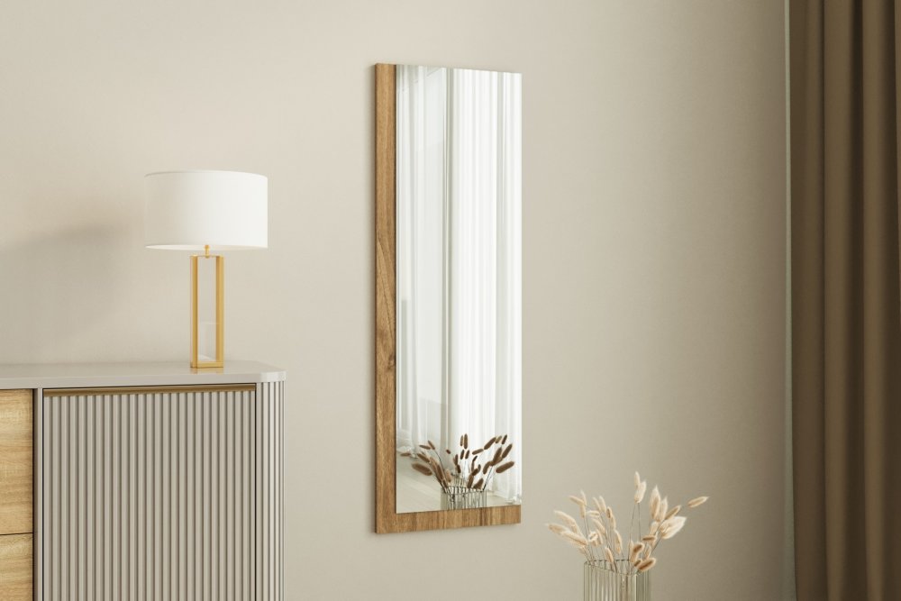 Zrcadlo Lariya - White, Walnut (obrázek 5)