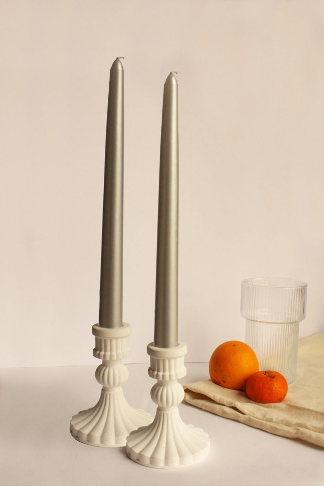 Candlestick Set (4 Pieces) White