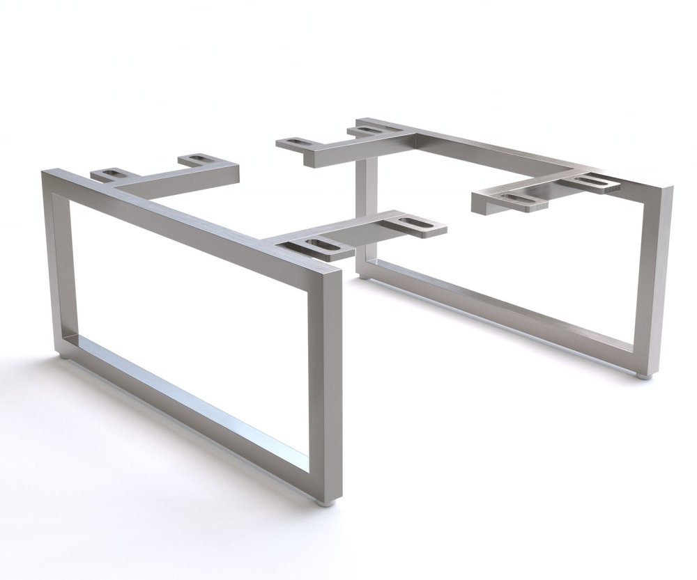 Podstava šikmá úzka 15 cm nerezová oceľ kefovaná pre skrine hĺbky 35