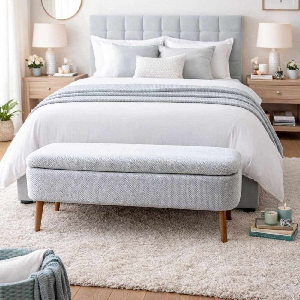 Lavice s úložným prostorem OSLO LINEN (obrázek 12)