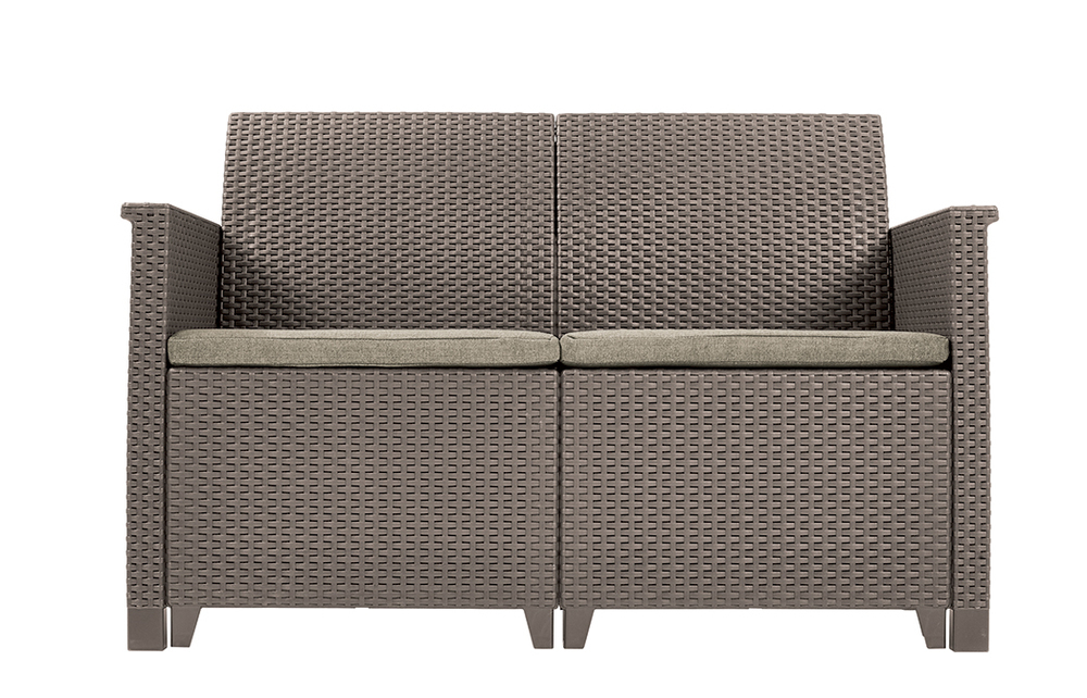EMMA 2 seaters sofa set - Allibert Cappuccino Obrázek