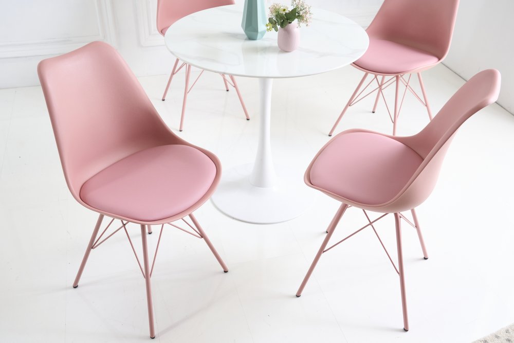 Jídelní židle 4 ks IKAROS Dekorhome Růžová