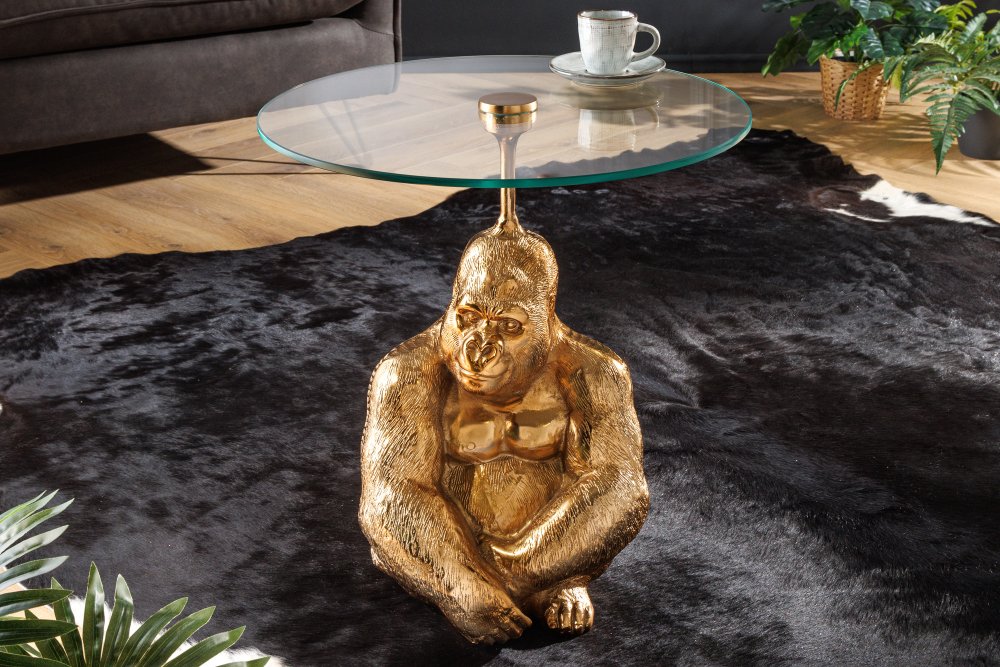 Odkládací stolek AMDAS Dekorhome Zlatá,Odkládací stolek AMDAS Dekorhome Zlatá