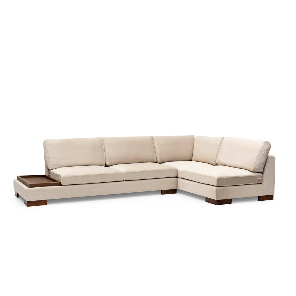 Rohová sedací souprava Tulip Corner Right With Pouf - Beige (obrázek 7)