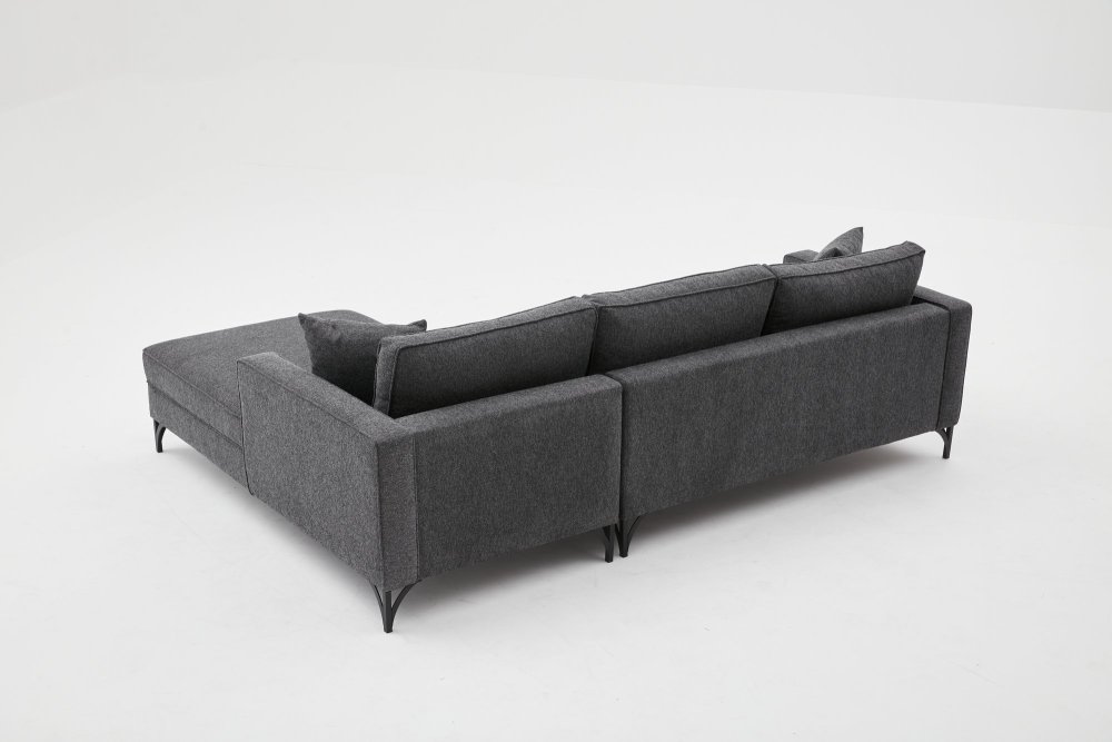 Rohová sedací souprava Berlin Right - Anthracite, Black (obrázek 6)