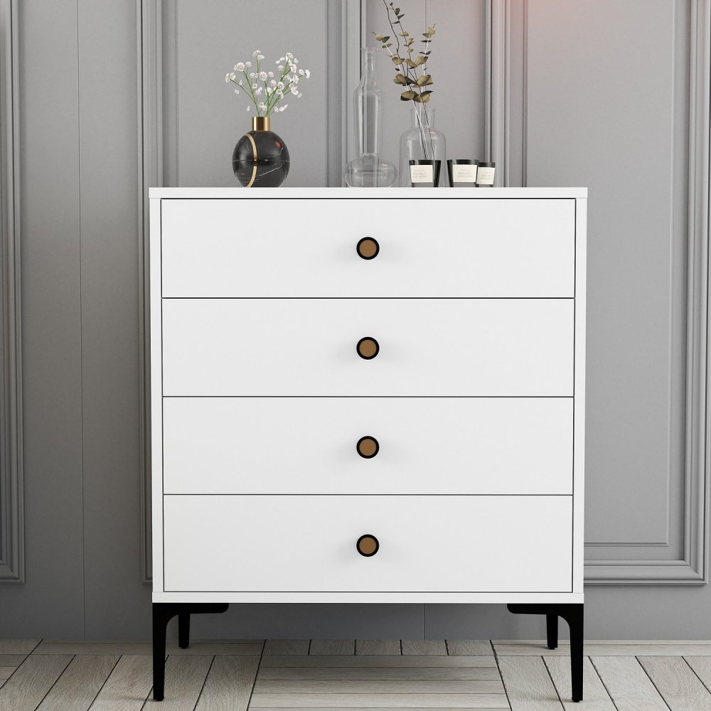 Komoda Lizbon 542 - White (obrázek 5)
