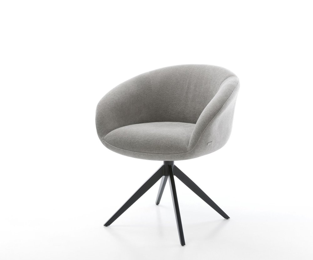 Jídelní židle Vinka-Flex s područkami strukturovaná látka Měkký