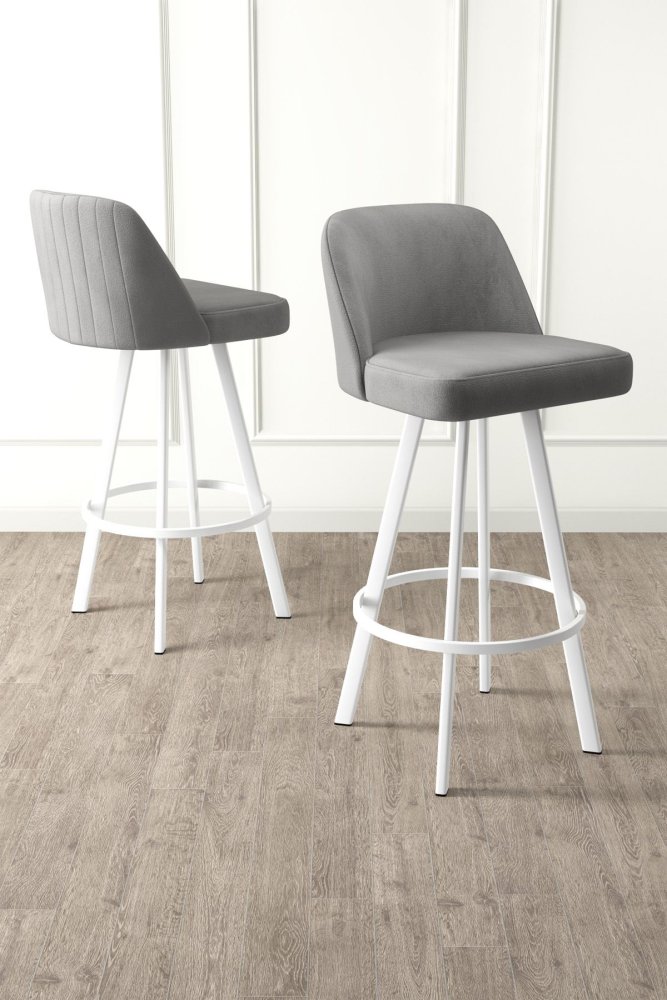 Bar Stool Set (4 Pieces) Atex - Grey, White