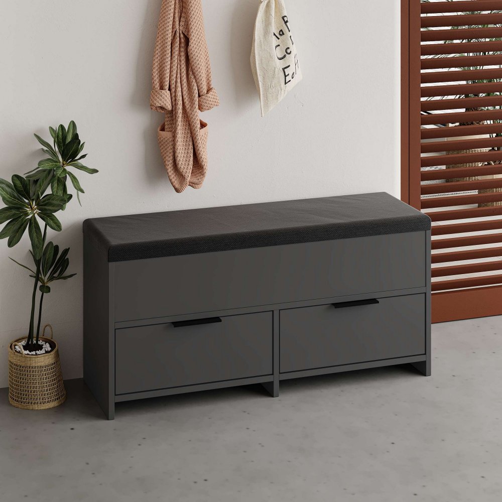 Skrinka na topánky / Botník Cove Shoe Bench - Anthracite