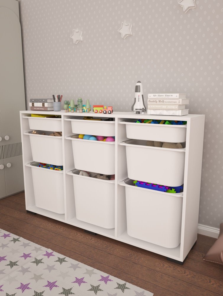 Viacúčelová skrinka Bofi - White