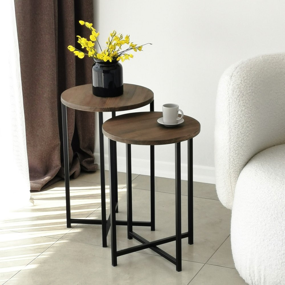 Konferenční stolek Neta Set - Walnut (obrázek 9)