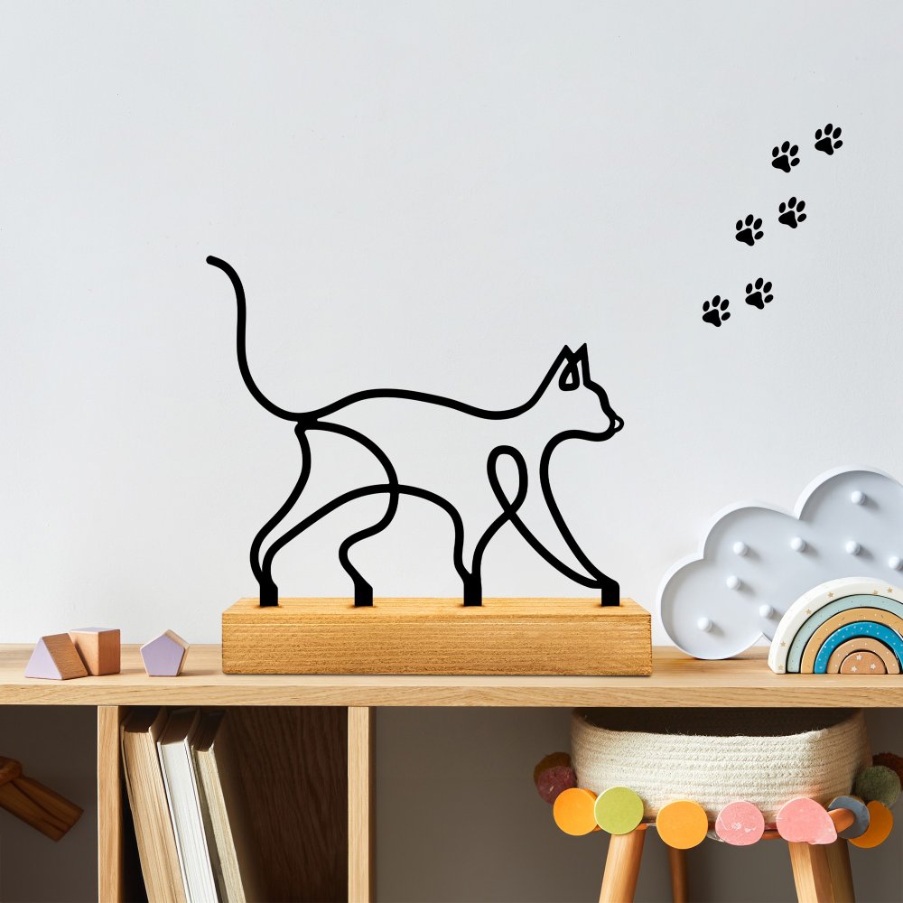 Dekoratívny predmet Meow - Black