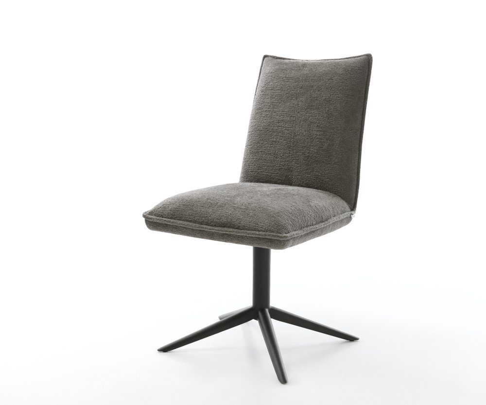 Jedálenská stolička Lelio-Flex bouclé mäkký tmavobéžová krížová