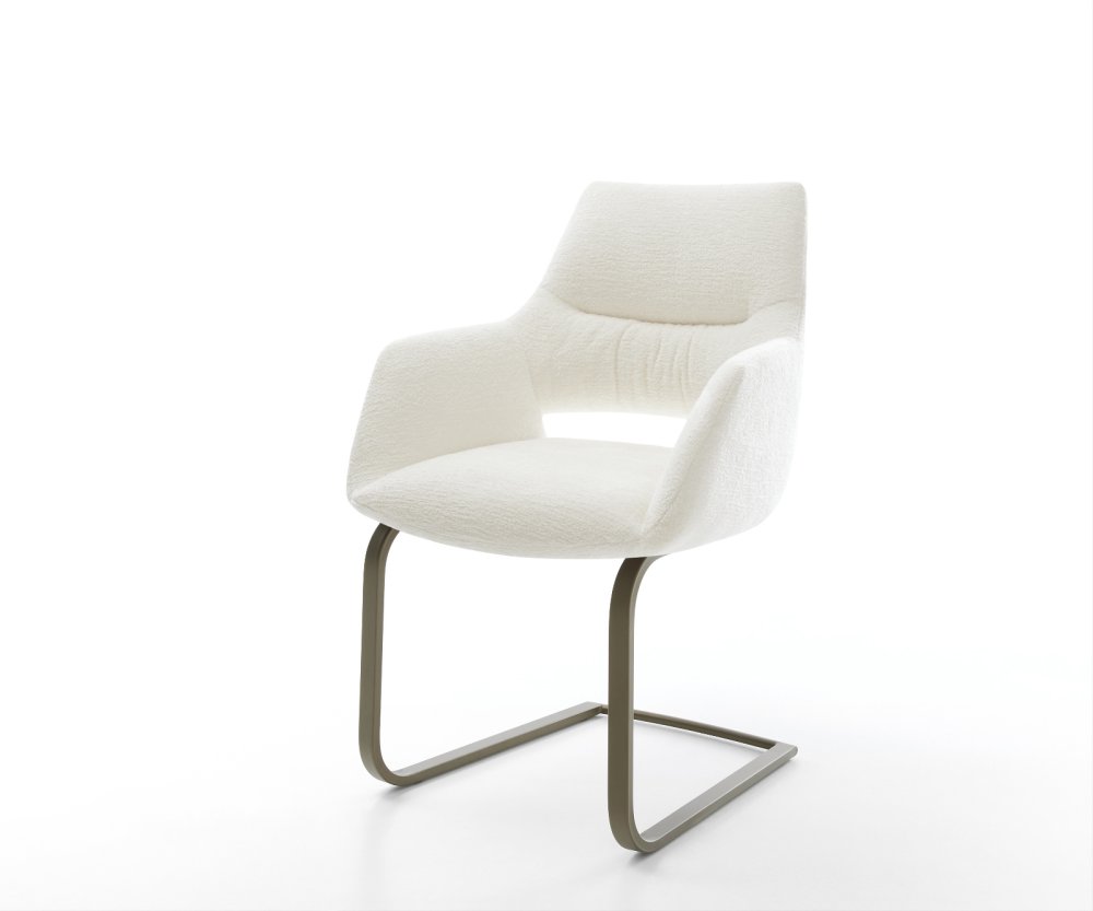 Konzolová podstava Yago-Flex s opierkami bouclé mäkký béžový konzolová