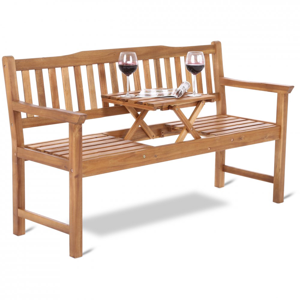 E-shop Záhradná drevená lavička so stolíkom GH4606 HomeGarden