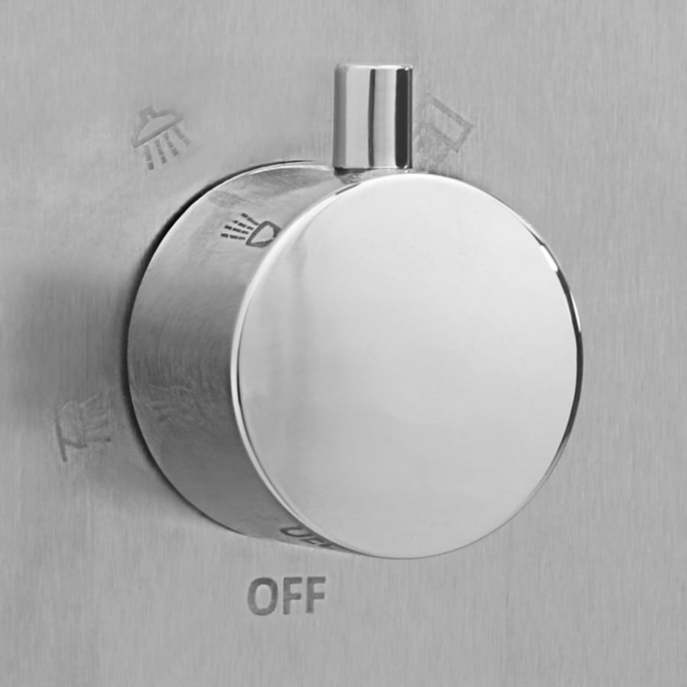 Zahradní sprcha s vaničkou Dekorhome Šedá Obrázek