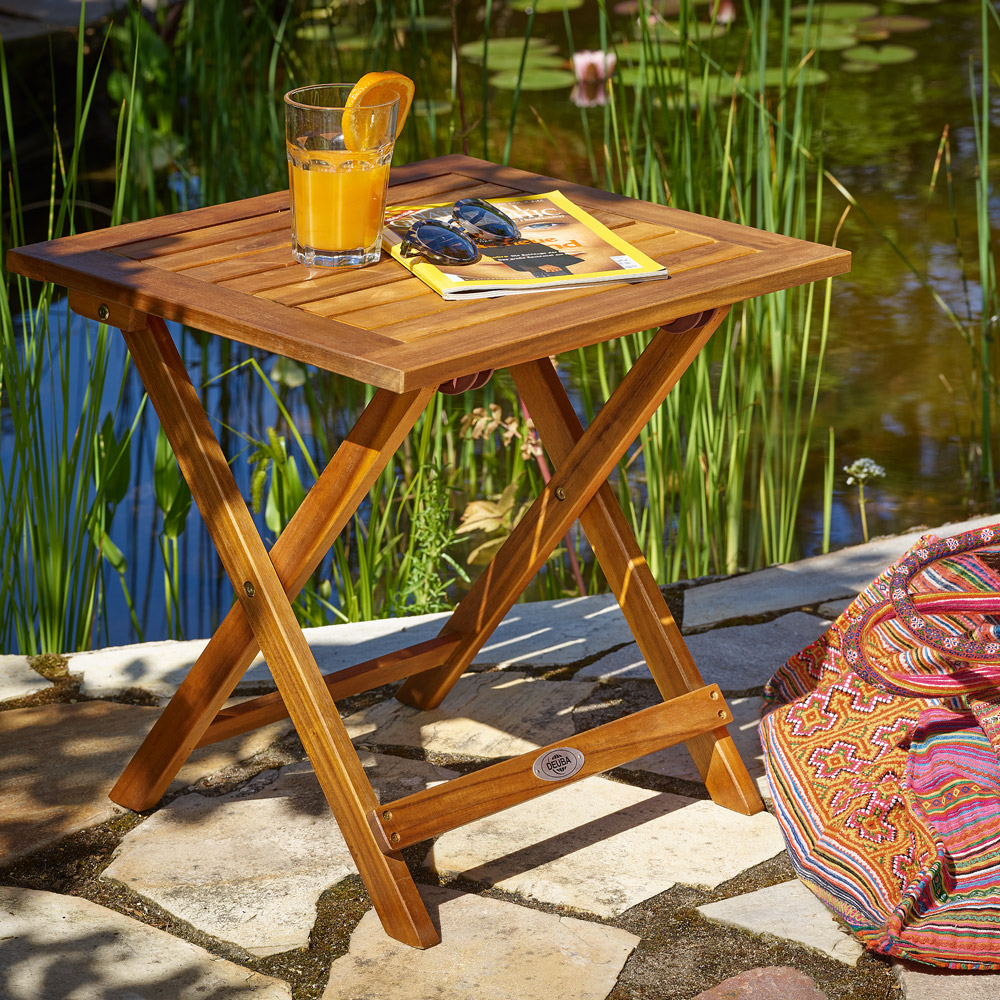 E-shop Skládací zahradní stolek akácie D0030 ,Skládací zahradní stolek akácie D0030