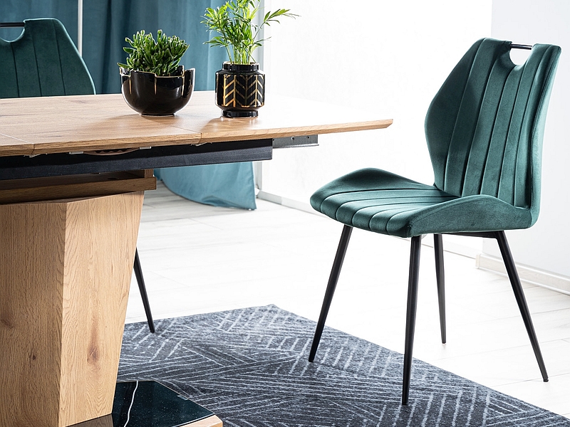 Jídelní židle ARCO VELVET Signal Hořčicová Obrázek