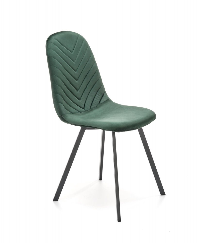 E-shop Jedálenská stolička K462 Halmar Tmavo zelená