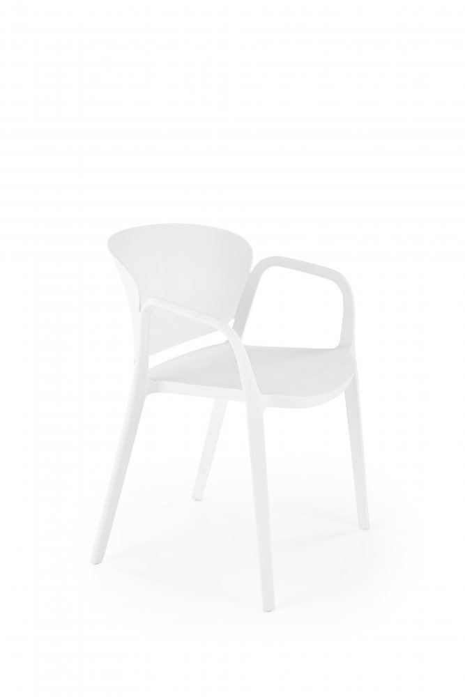 Stohovatelná jídelní židle K491 Halmar Bílá