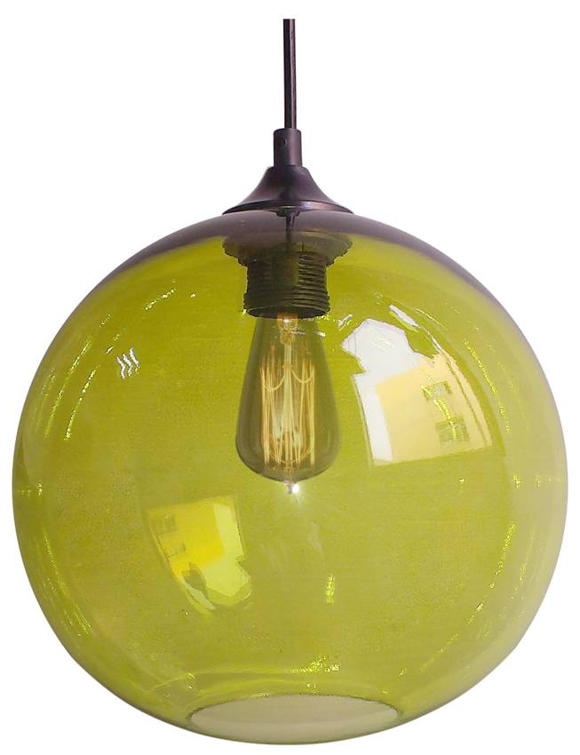 Závěsná lampa EDISON s nastavitelnou výškou Candellux Zelená