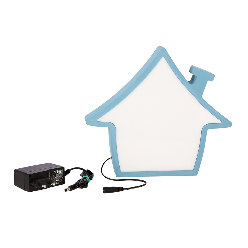 Levně Dětská lampička HOUSE LED Candellux Modrá