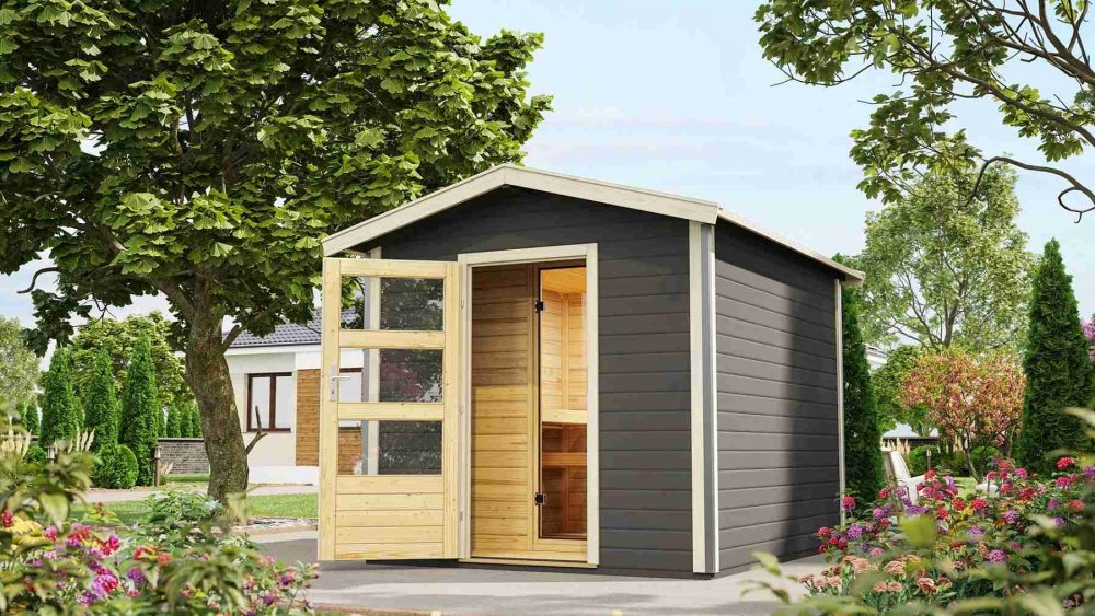 Vonkajšia fínska sauna BOSS Lanitplast