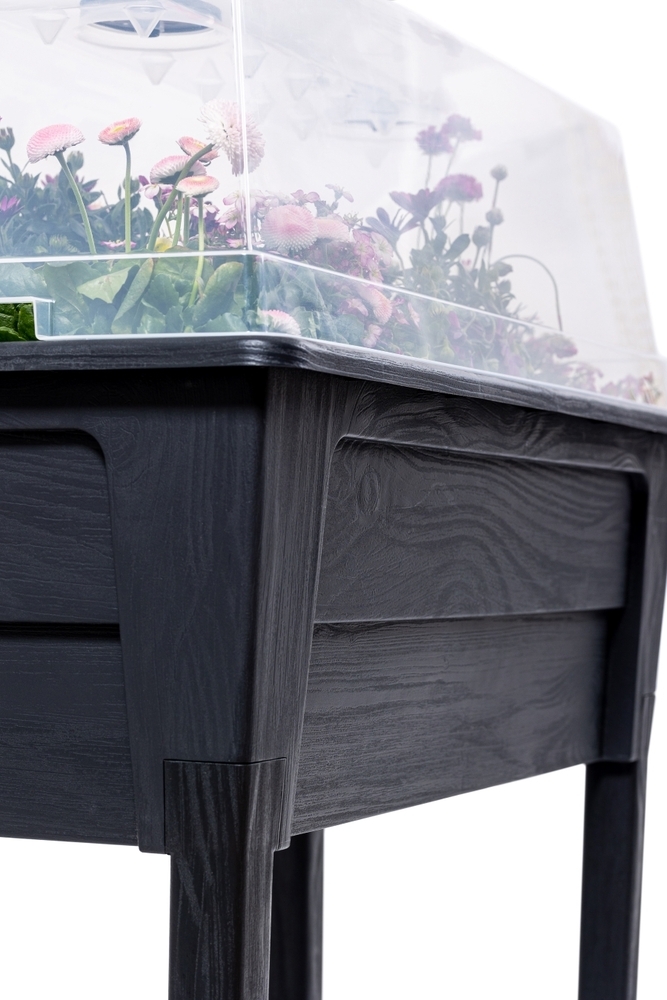 Vyvýšený květináč NIAGARA Rojaplast Světle šedá Obrázek