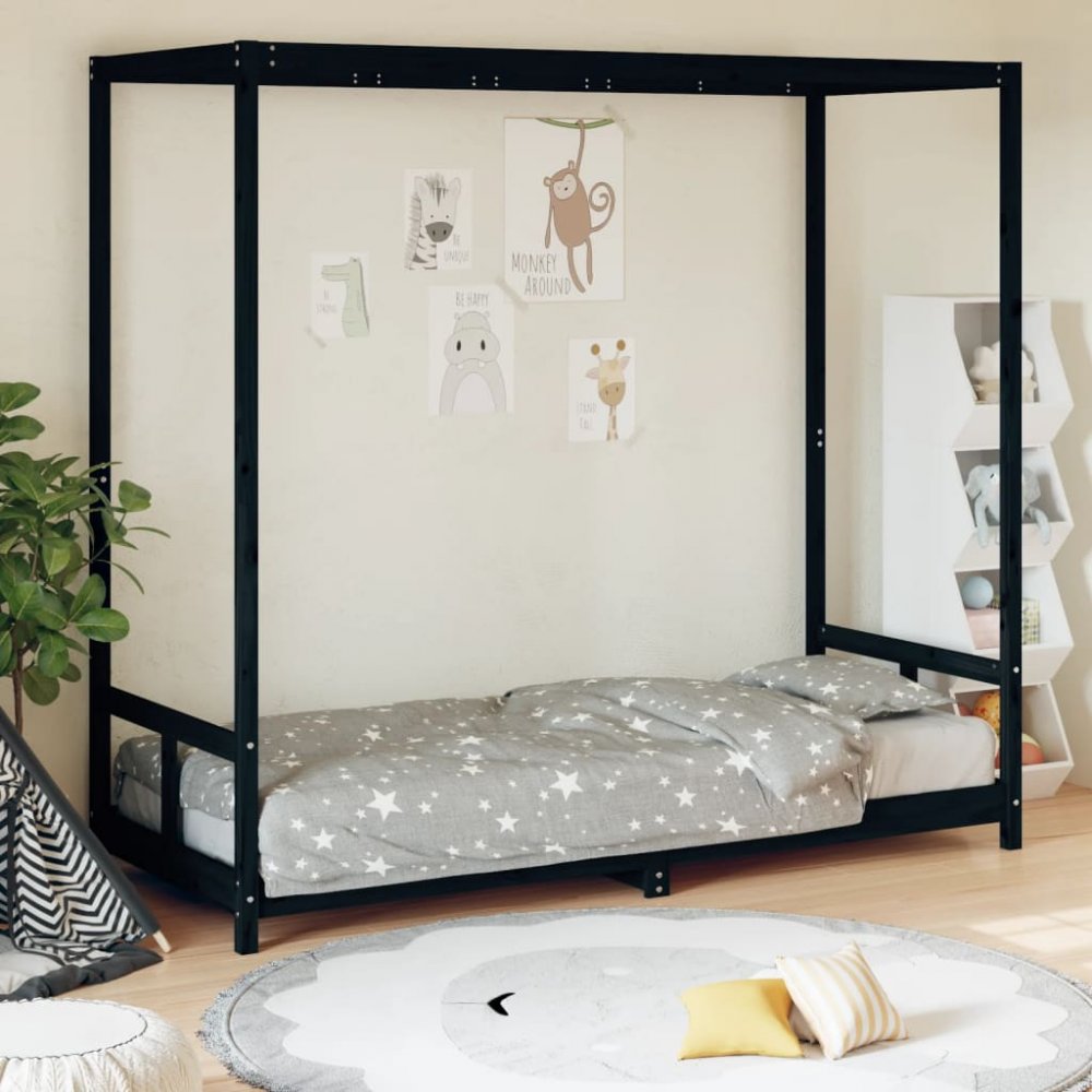 Detská posteľ s nebesami Dekorhome 80 x 200 cm