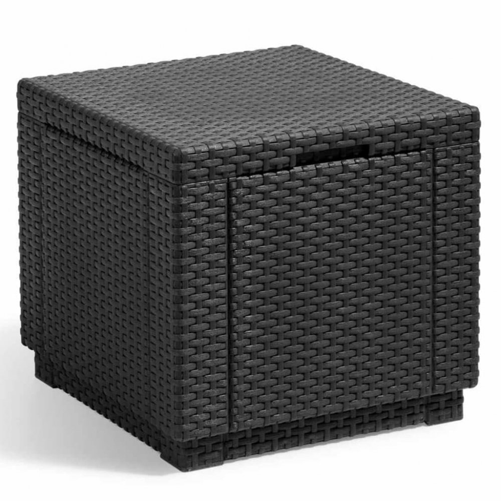 Levně Keter Cube úložný puf grafitový 213816