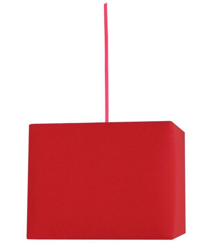 Závěsná stropní lampa 1X60W E27 červená BASIC