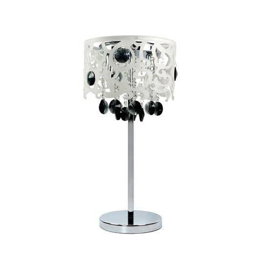 Stolová lampa chróm/čierna 3 Talita