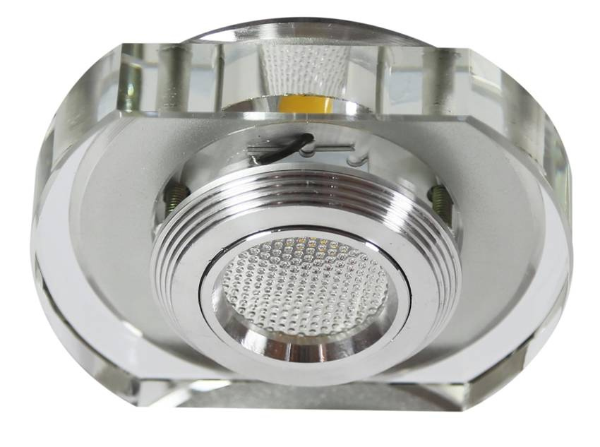 Stropní svítidlo, bezbarvé, kulaté, LED, 3W, 230V, SS-34
