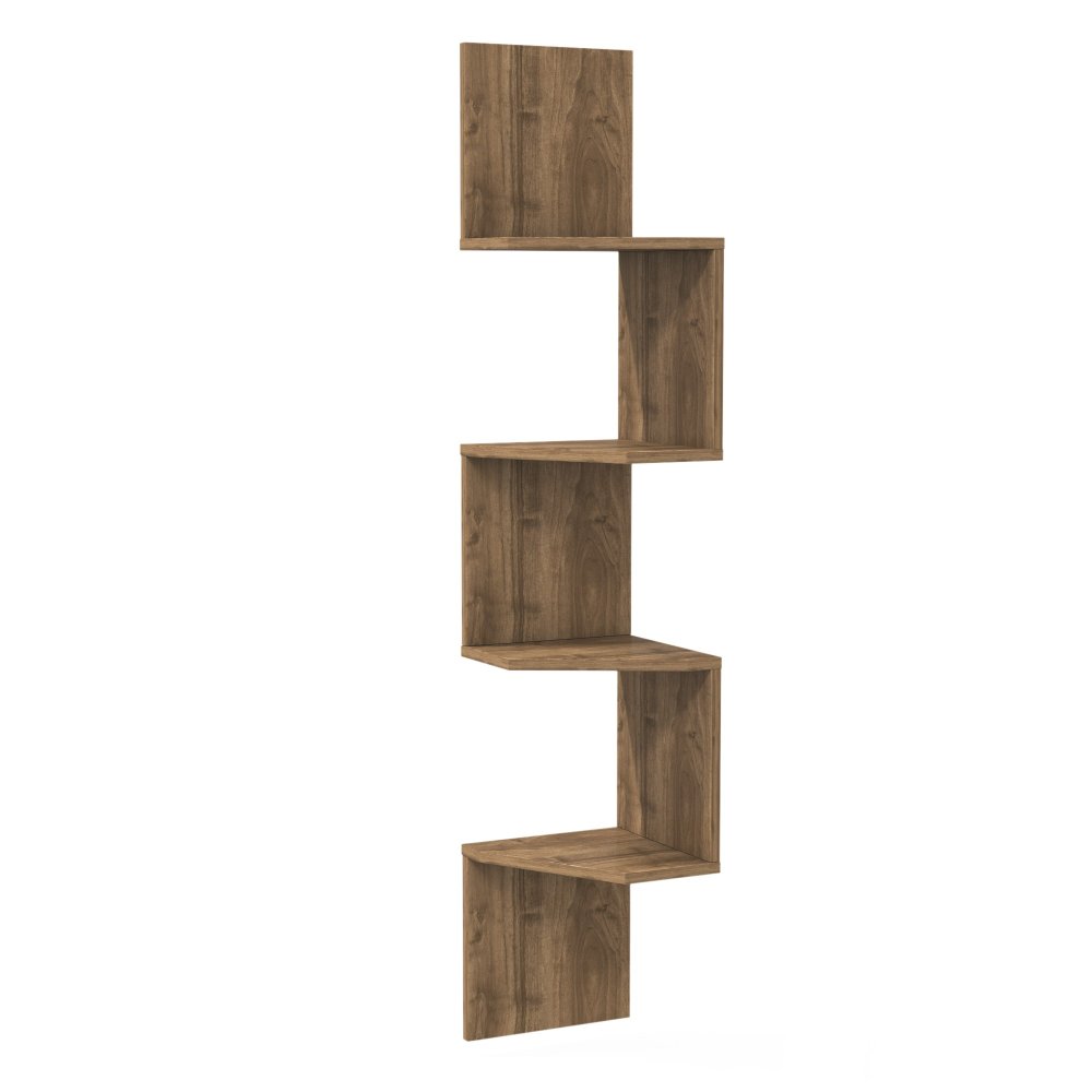 Nástěnná police Desaldo - Walnut (obrázek 4)