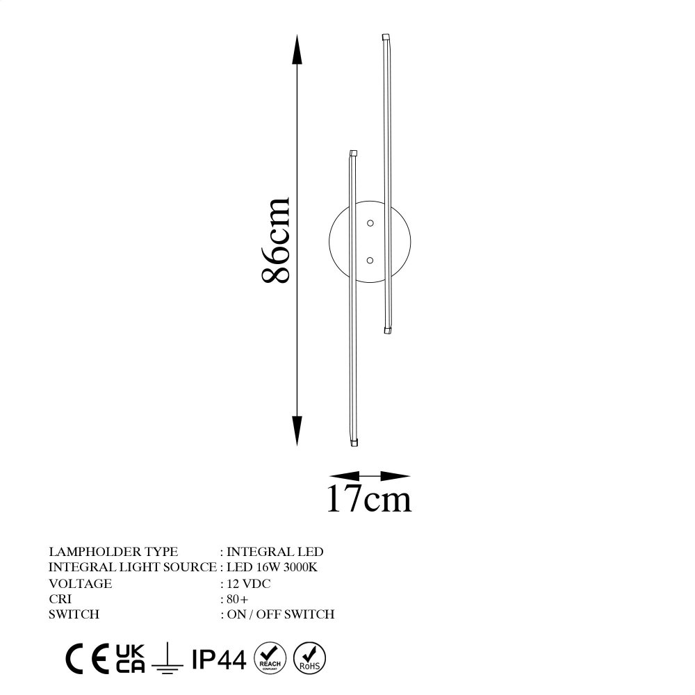 Nástěnná lampa Umut - 13299 (obrázek 4)