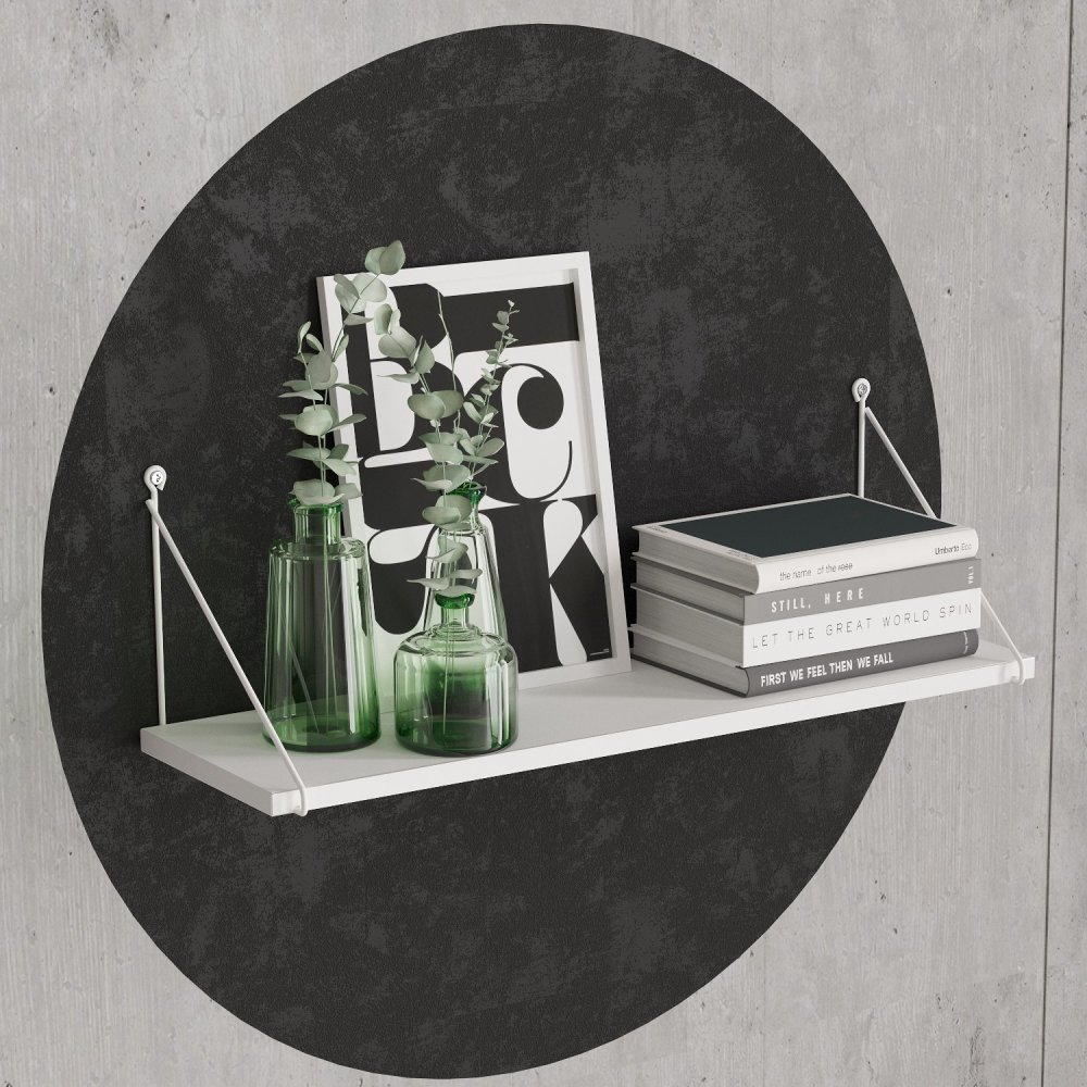 Nástenná polica Armoni - Shiny White