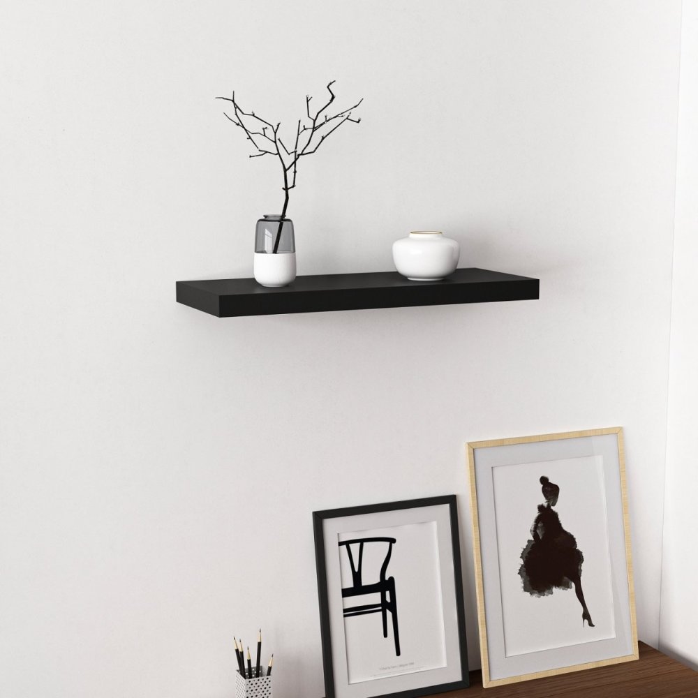 Nástenná polica Gizli 60 - Black