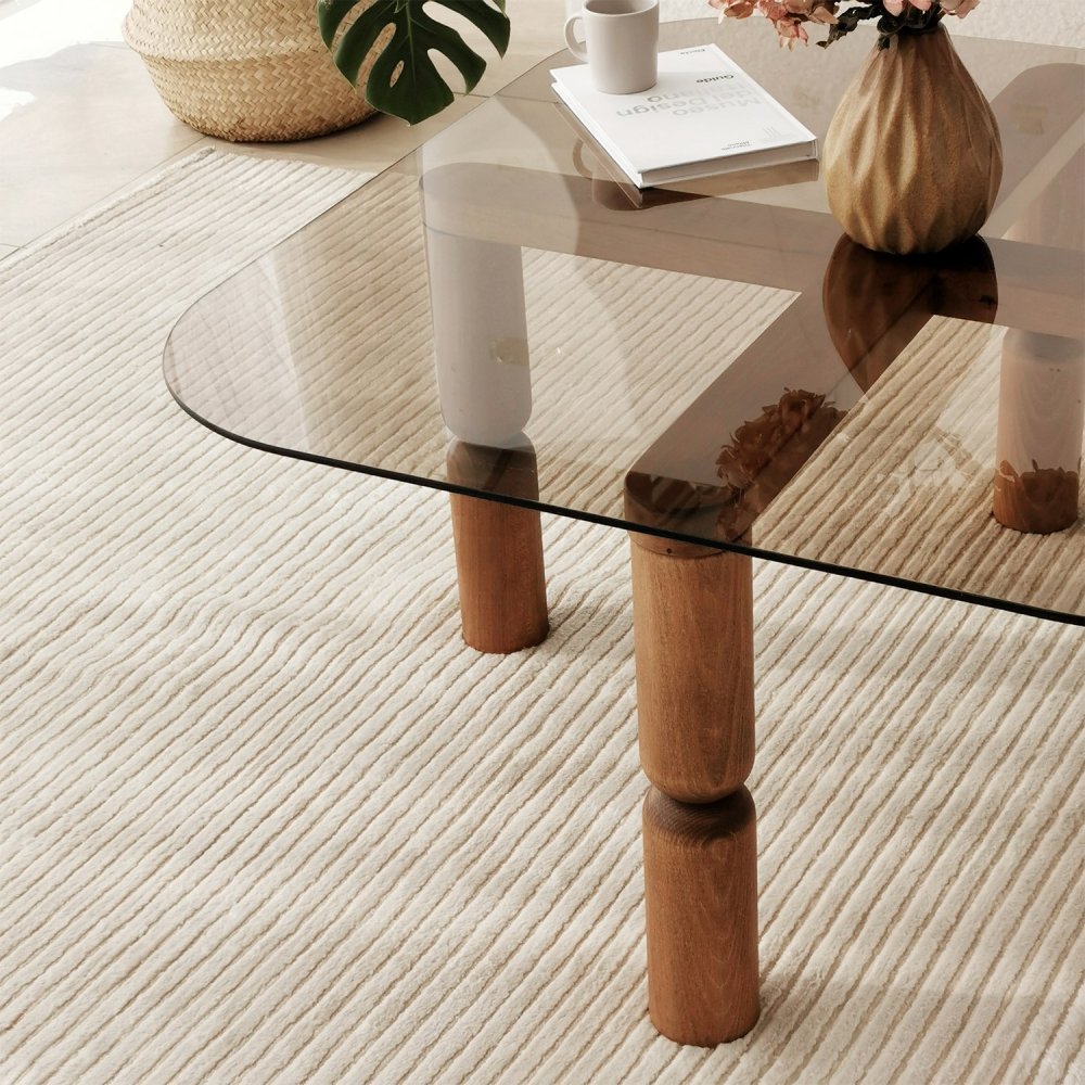 Konferenční stolek Kei - Walnut, Bronze (obrázek 7)