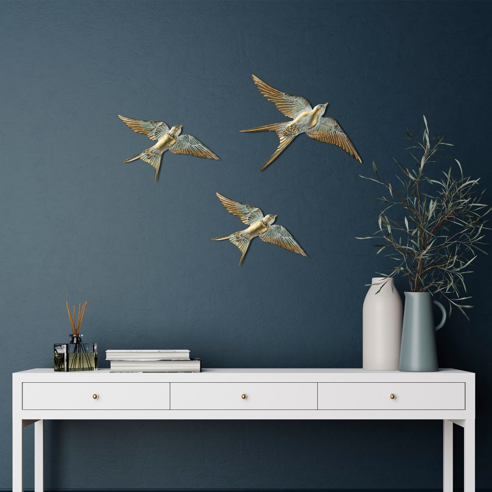 Dekorativní doplněk na zeď Flying Swallow - 1 (obrázek 7)