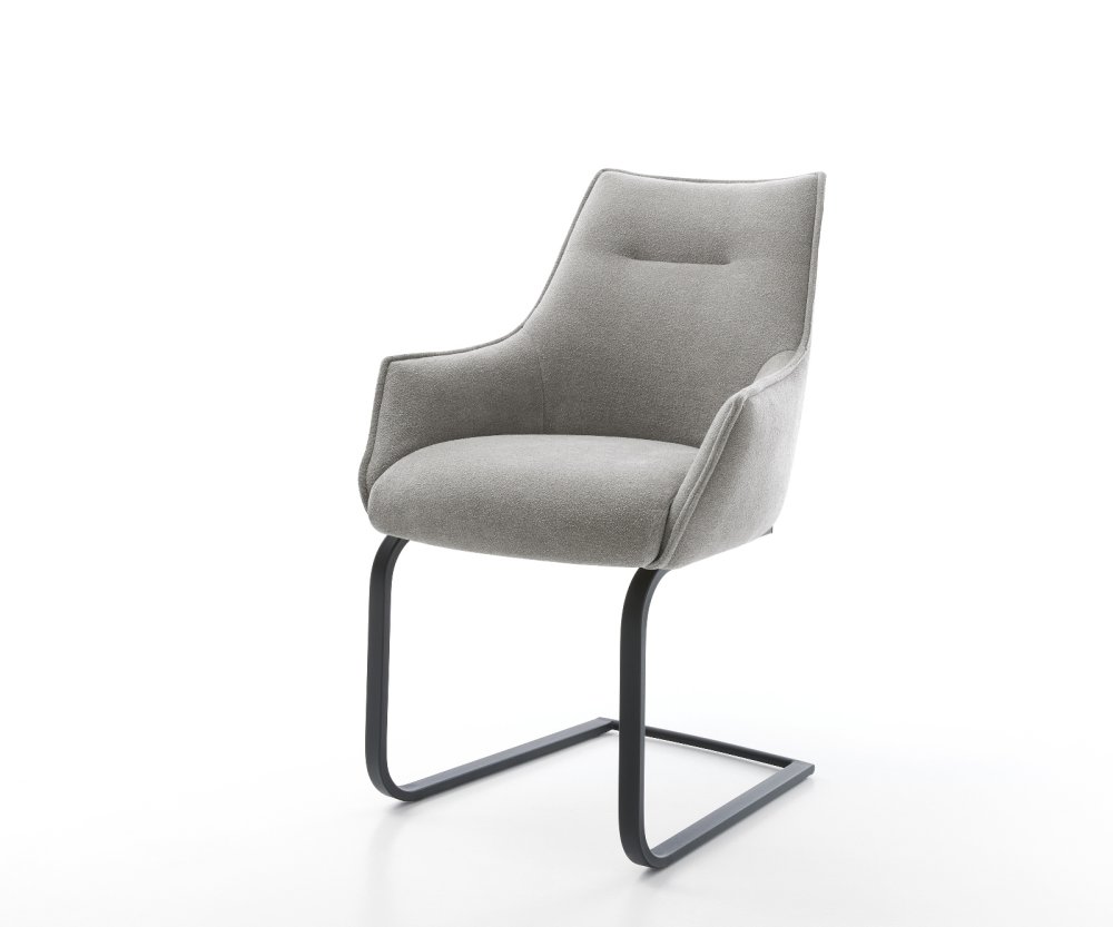 Konzolová jedálenská stolička Alja-Flex s opierkami texturovaná látka