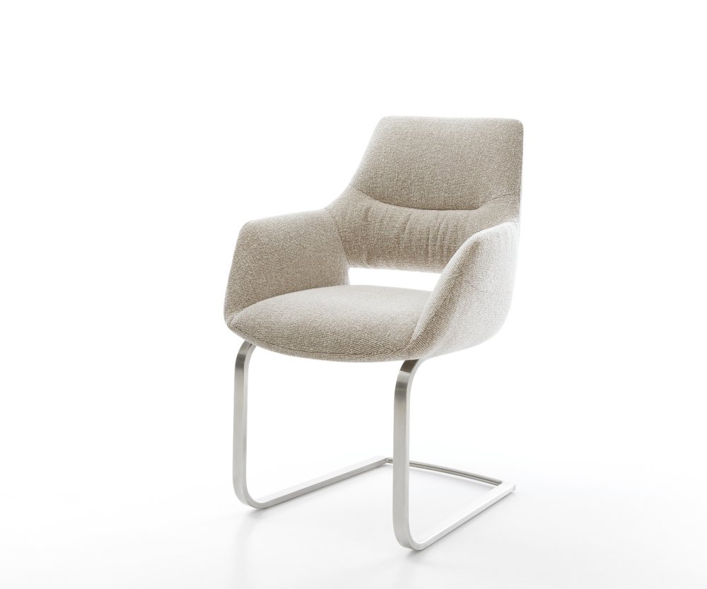 Konzolová podstava Yago-Flex s opierkami tkanina mäkký béžová