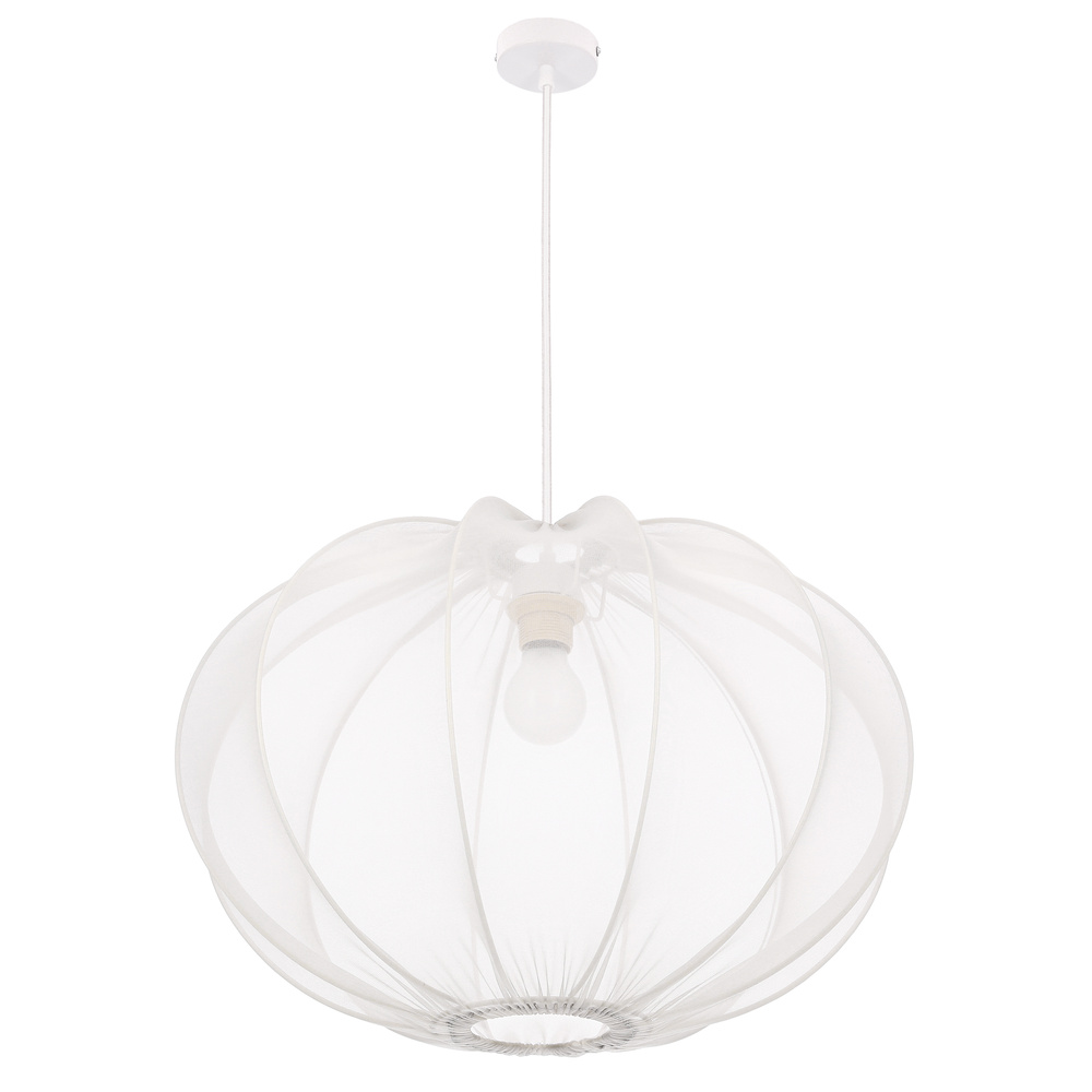 MELLOW lampa wisząca czarny 1x40W E27 abażur mist 52 piaskowy kula