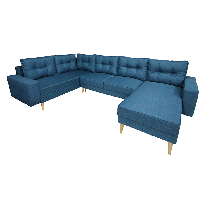 Sedací souprava rozkládací VINCENT ROH U Tempo Kondela Tyrkysová